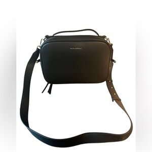 MIA + SOPHIA  Blk Ella Compact Vegan Leather Diaper Bag Retails For $185